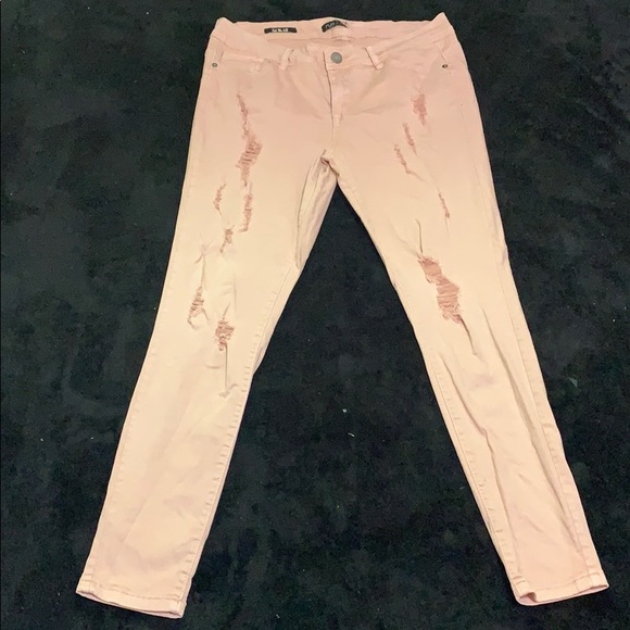 Pink ripped jeans - Picture 1 of 2